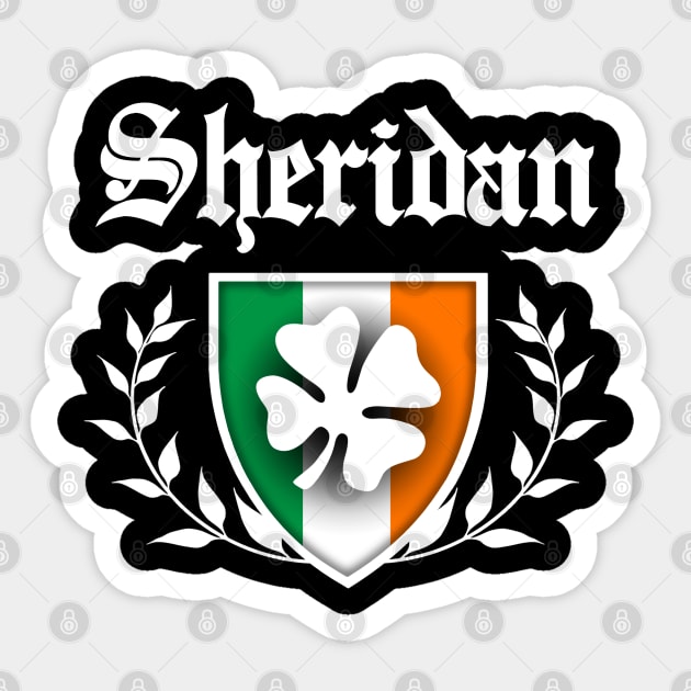 Sheridan Shamrock Crest Sticker by robotface